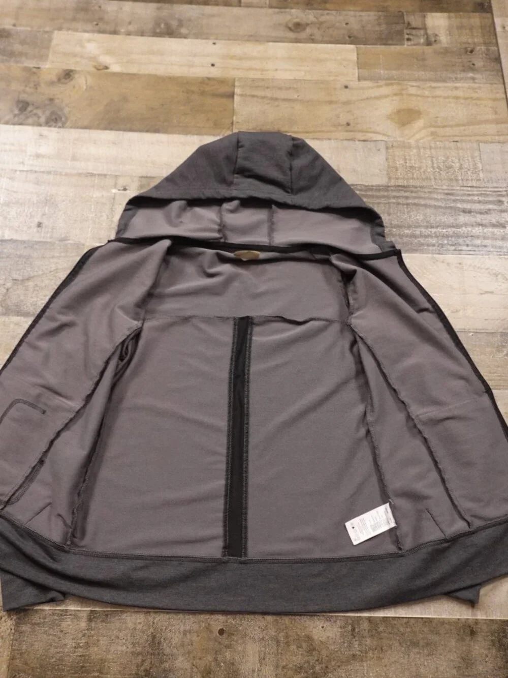 ASICS Full Zip Hoodie Women's Small Gray Performance Thumbhole Running Jacket